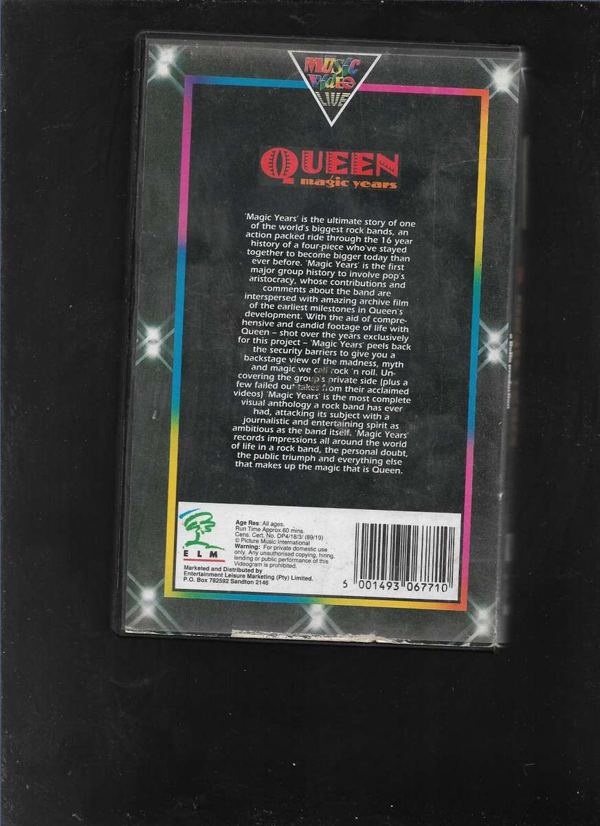 QUEEN- MAGIC YEARS (VHS TAPE)
