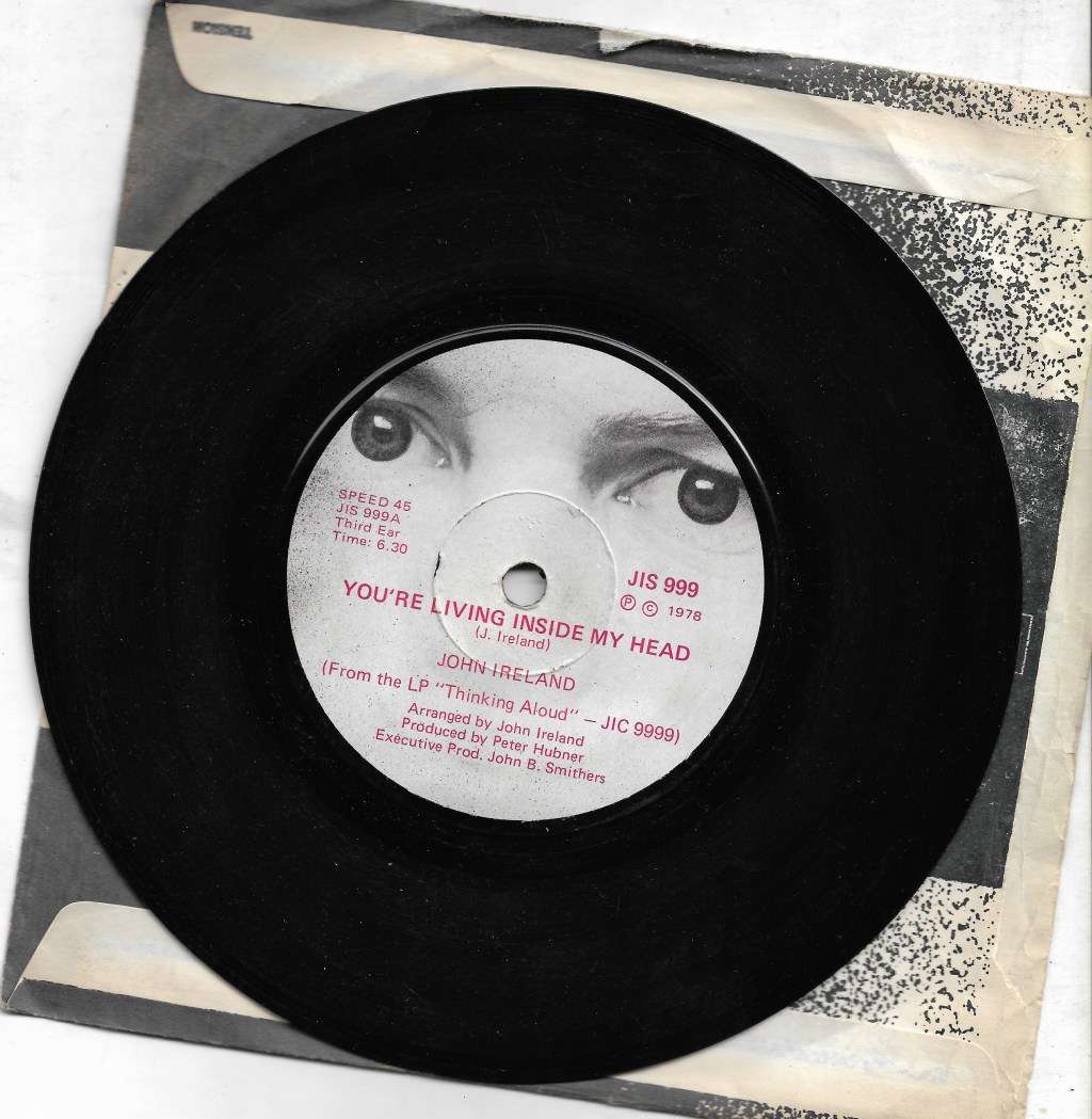 YOUR`E LIVING INSIDE MY HEAD- JOHN IRELAND (SEVEN SINGLE)