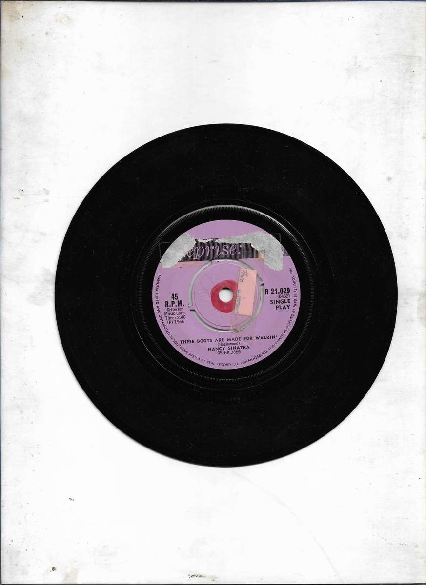THESE BOOTS ARE MADE FOR WALKING- NANCY SINATRA (SEVEN SINGLE)