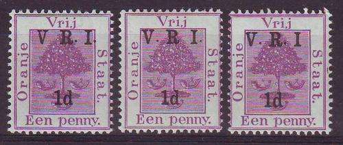 BRITISH OCCUPATION - VARIETIES - NO STOP AFTER V,R,I - MINT(**) - CV R900