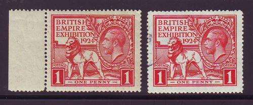 BRITISH EMPIRE EXHIBITION - CV R400 - 1924 - MINT & USED