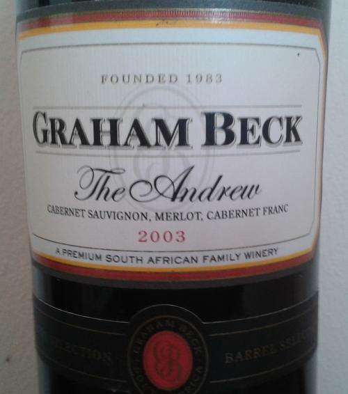 GRAHAM BECK - THE ANDREW - CABERNET SAUVIGNON, MERLOT, CABERNET FRANC 2003