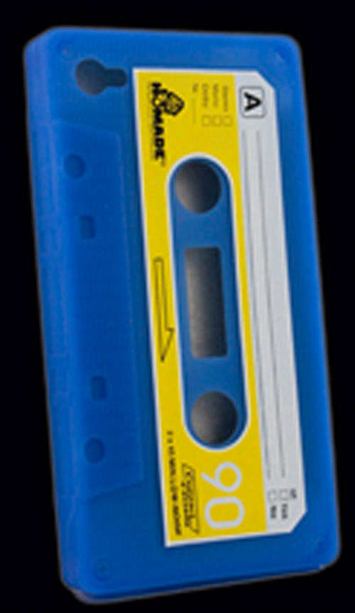RETRO BLUE TAPE SKIN CASE COVER SKIN FOR iPHONE 4 & 4S