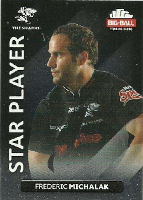 FREDERIC MICHALAK - 2012 BIG BALL RUGBY STAR PLAYER CARD 204