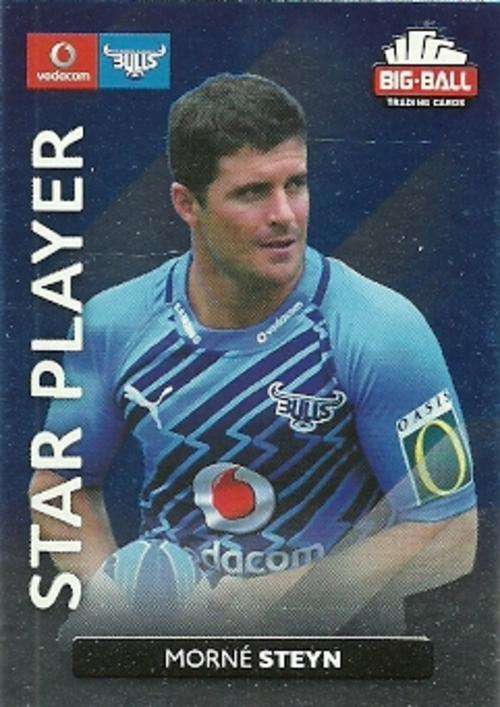 MORNE STEYN - 2012 BIG BALL RUGBY STAR PLAYER CARD 007