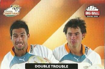 DOUBLE TROUBLE - 2012 BIG BALL RUGBY COMBINATION CARD 057