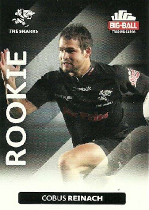 COBUS REINACH - 2012 BIG BALL RUGBY ROOKIE CARD 213