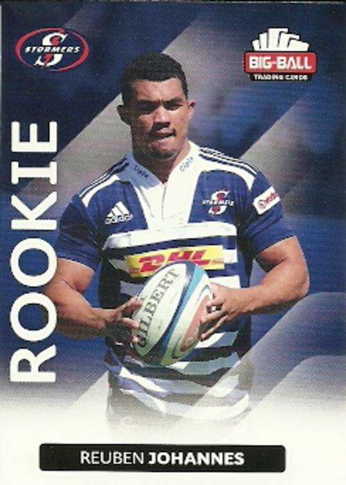 REUBEN JOHANNES - 2012 BIG BALL RUGBY ROOKIE CARD 191