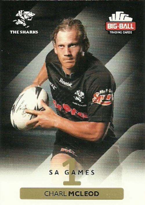 CHARL MCLEOD - 2012 BIG BALL RUGBY BASE CARD 212