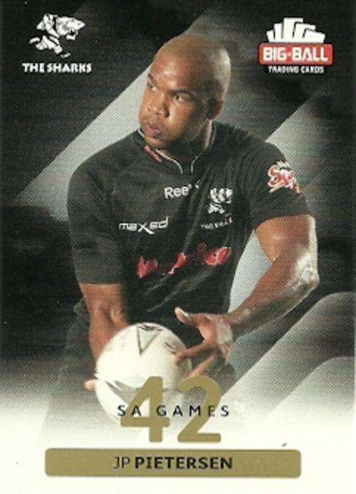 JP PIETERSEN - 2012 BIG BALL RUGBY BASE CARD 224