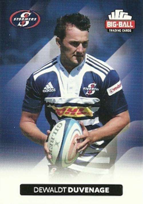 DEWALDT DUVENAGE - 2012 BIG BALL RUGBY BASE CARD 170