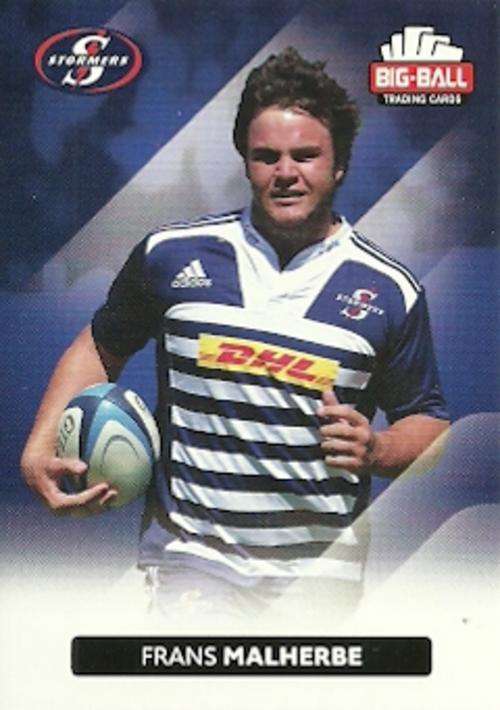 FRANS MALHERBE - 2012 BIG BALL RUGBY BASE CARD 175