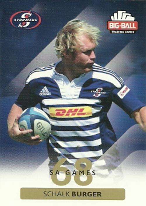 SCHALK BURGER - 2012 BIG BALL RUGBY BASE CARD 194