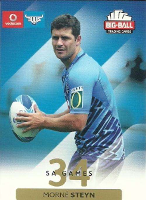 MORNE STEYN - 2012 BIG BALL RUGBY BASE CARD 038