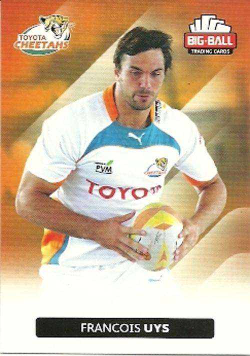 FRANCOIS UYS - 2012 BIG BALL RUGBY BASE CARD 068
