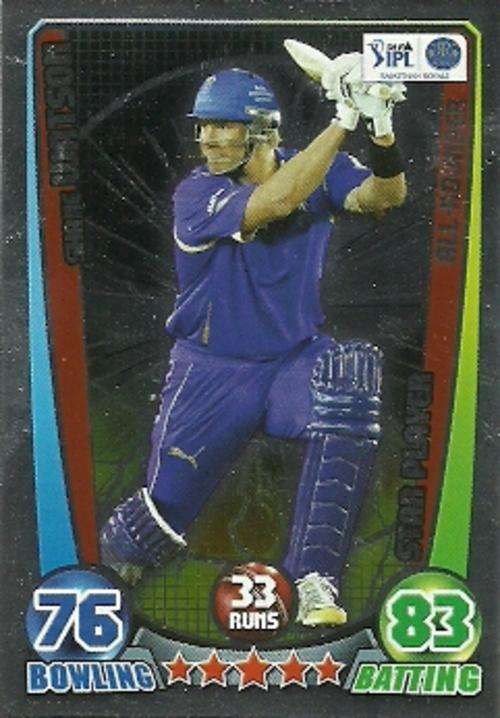 SHANE WATSON - CRICKET ATTAX 2012 STAR PLAYER ( FOIL ) CARD