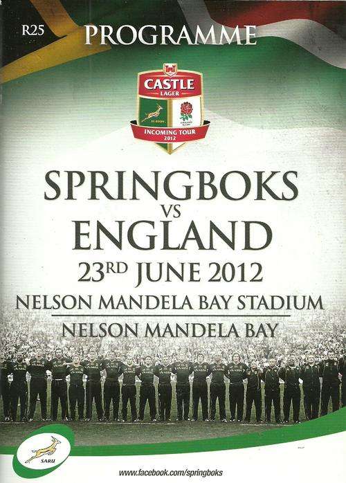 South Africa v England 2012 3rd Test Match Programme