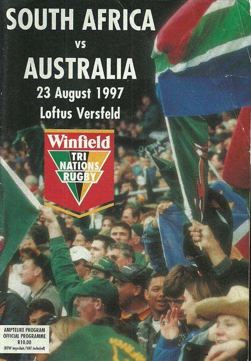 South Africa v Australia 1997 Tri Nations Match Programme
