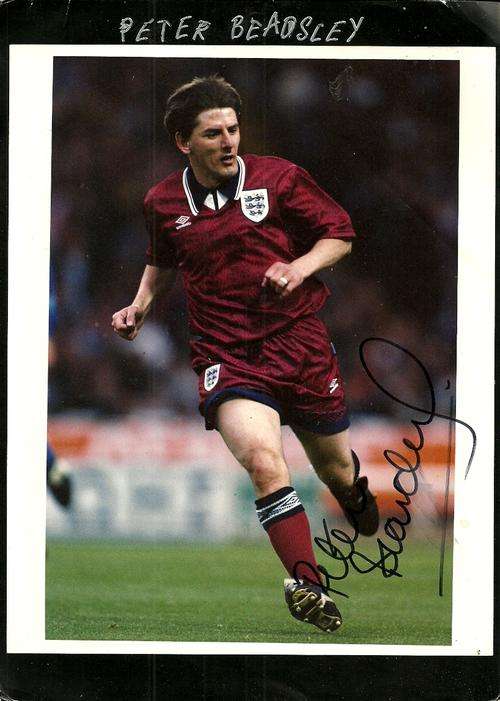 Peter Beardsley England - Autograph