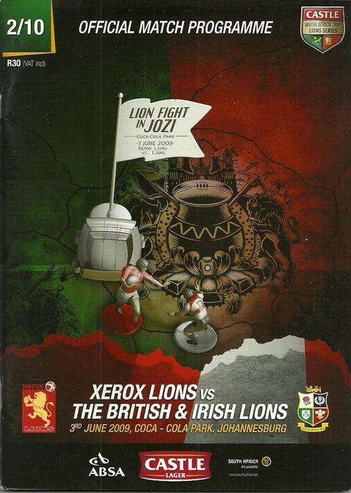 Lions v British Lions 2009 Tour Match Programme