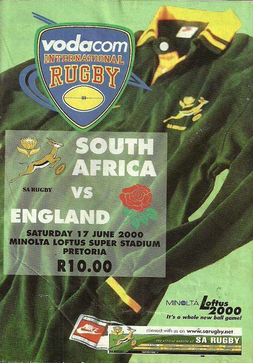 South Africa v England 2000 1st Test Match Programme
