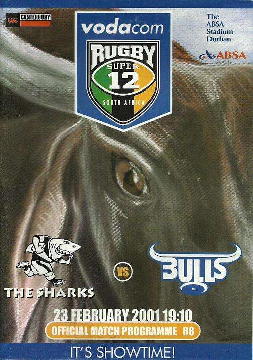 Sharks v Bulls 2001 Super 12 Match Programme