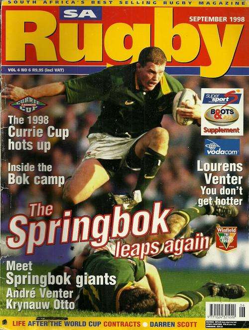 SA Rugby Magazine - Vol 4 No 6 Sep 1998