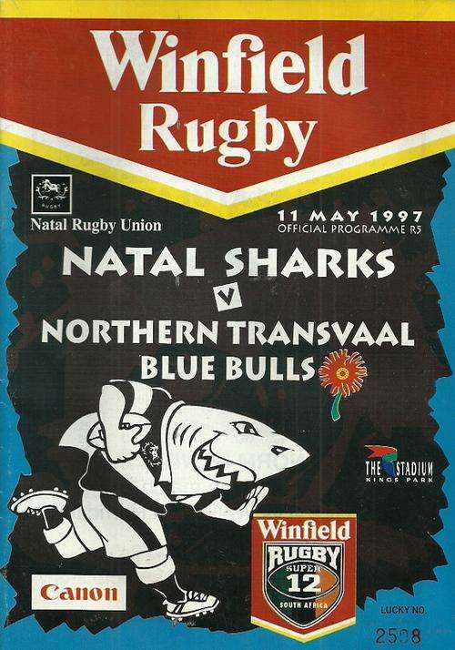 Sharks v Bulls 1997 Super 12 Match Programme