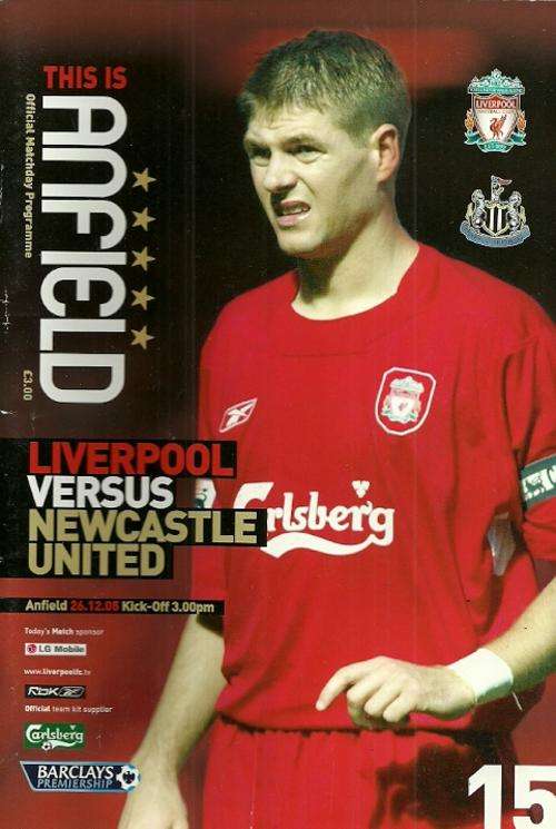 Liverpool v Newcastle United 2005/06  Premiership Match Programme