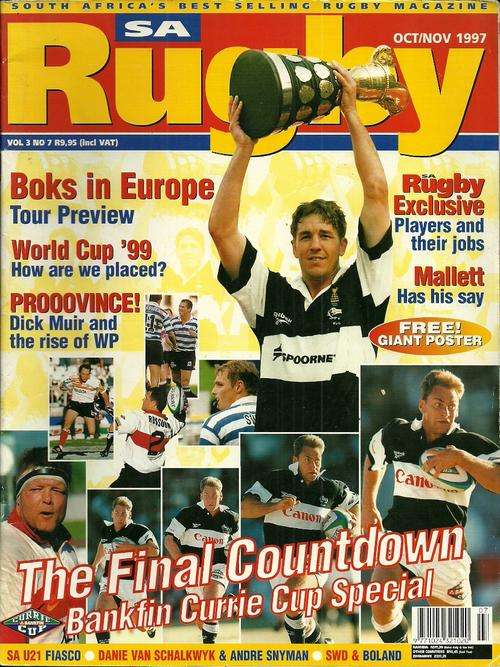 SA Rugby Magazine - Vol 3 No 7 Oct/Nov 1997