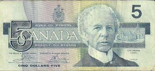 Canada 1986 Ottawa $5 - Good Condition