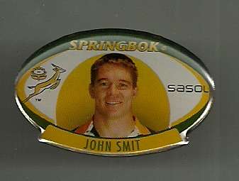 John Smit - Springbok Rugby Union Sasol Pin Badge