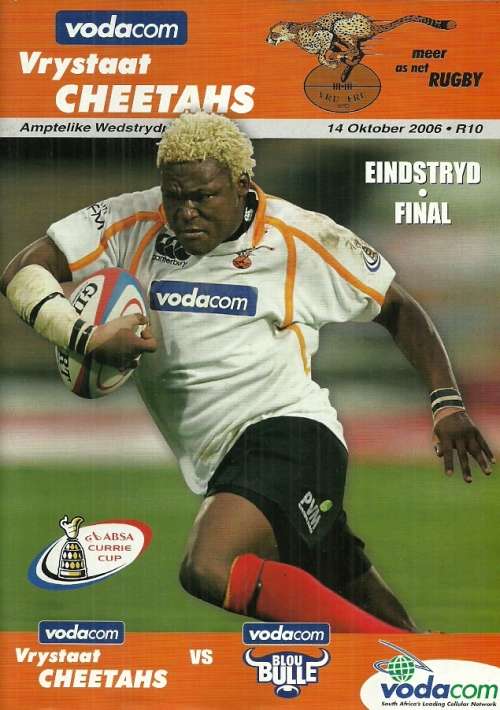 Cheetahs v Blue Bulls 2006 Currie Cup Final Match Programme