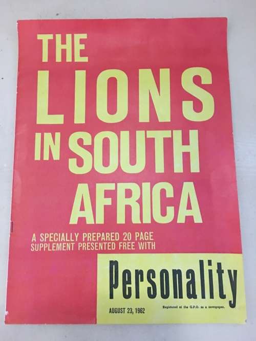 1962 The Lions in South Africa - British Lions Tour Special Supplement