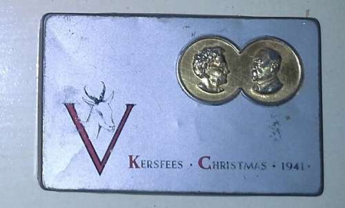 1941 South African Cigarette Tobacco Tin - Jan Smuts Type