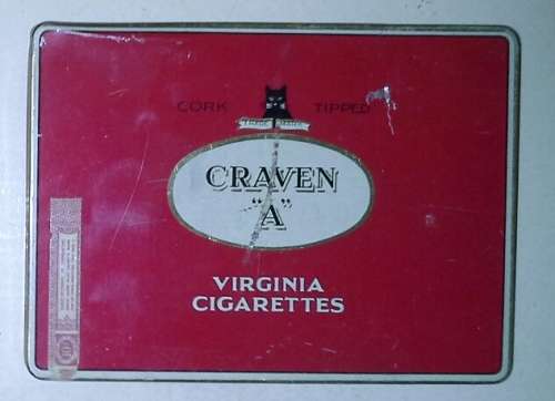 Craven " A " Cigarette Tobacco Empty Tin