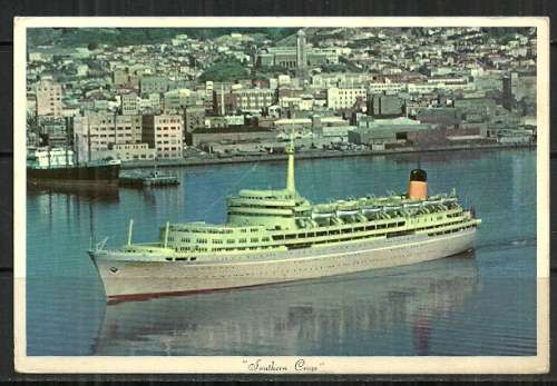 S.S. " Southern Cross " Vintage Postcard