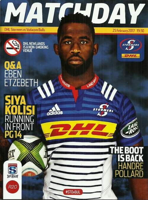 Stormers v Bulls 2017 SupeRugby Match Programme