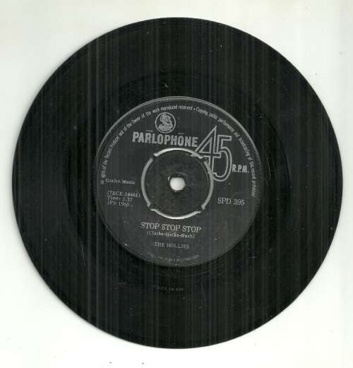 The Hollies - Stop Stop Stop 7" Single Vinyl Record