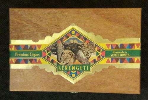 SERENGETI - South African Made Empty Cigar Wooden Box