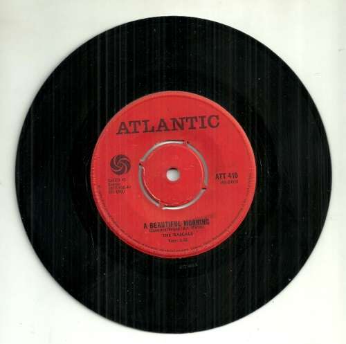 The Rascals - A Beautiful Morning / Rainy Day 7` Single Vinyl Record