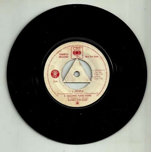 Barbra Streisand - People / Second Hand Rose 7` Single Vinyl Record