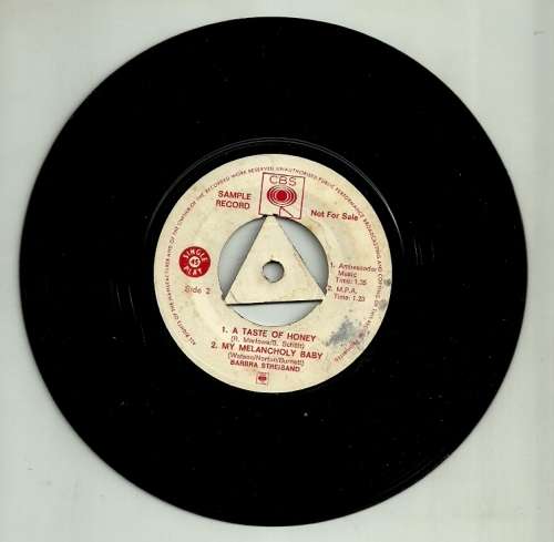 Barbra Streisand - People / Second Hand Rose 7` Single Vinyl Record