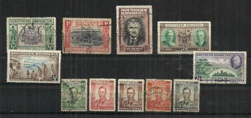 Southern Rhodesia Collection of Stamps MH & Fine Used