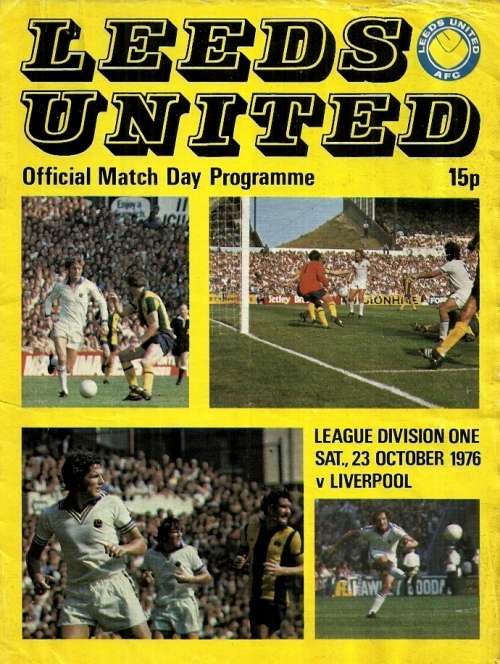 Leeds United v Liverpool 1976/77  Division 1 League Match Programme