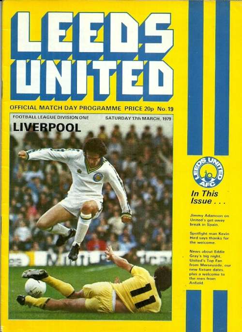 Leeds United v Liverpool 1978/79  Division 1 League Match Programme