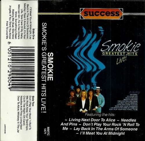 Smokie - Greatest Hits Live! Cassette Tape