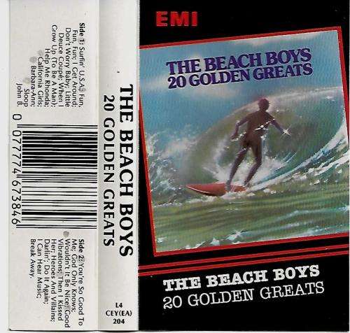 The Beach Boys 20 Golden Greats Cassette Tape