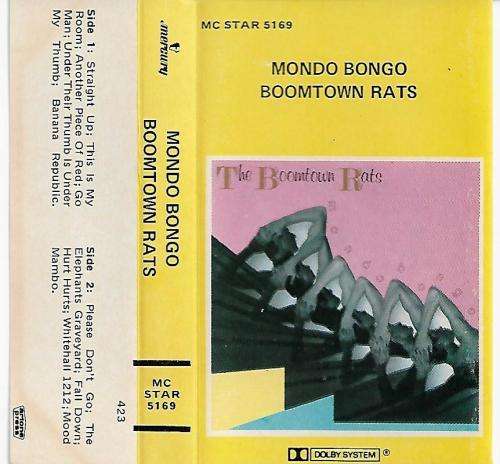 Mondo Bongo - Boomtown Rats Cassette Tape