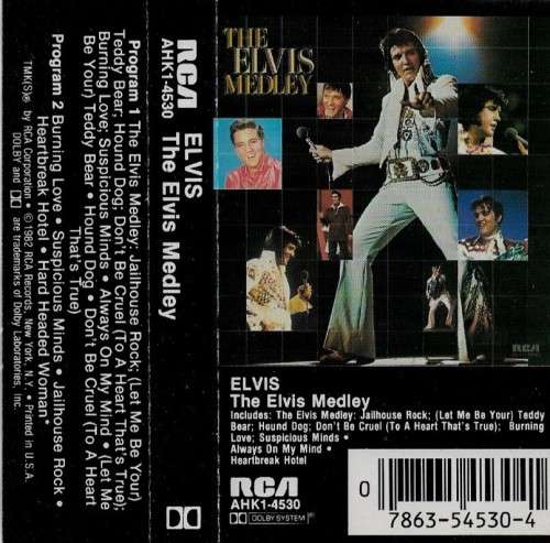 Elvis Presley - The Elvis Medley Cassette Tape - USA Edition